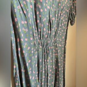 RVCA floral button dress